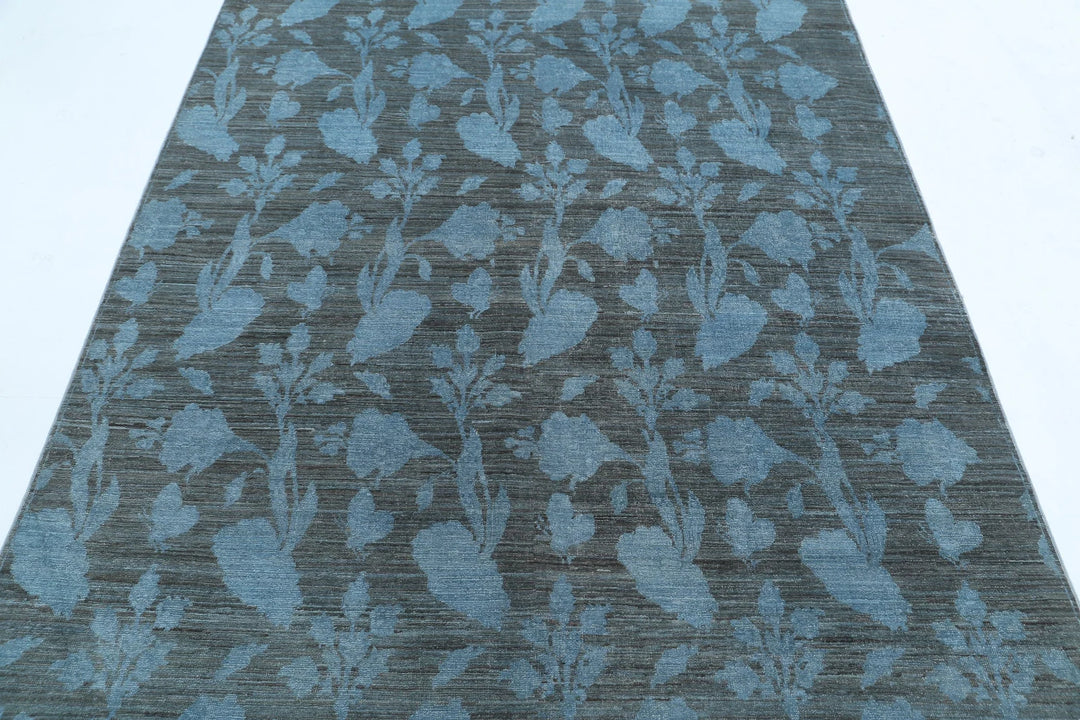 Afghan Overdye Rug 5' 4" x 7' 8" Hand-Knotted | No. AT51060