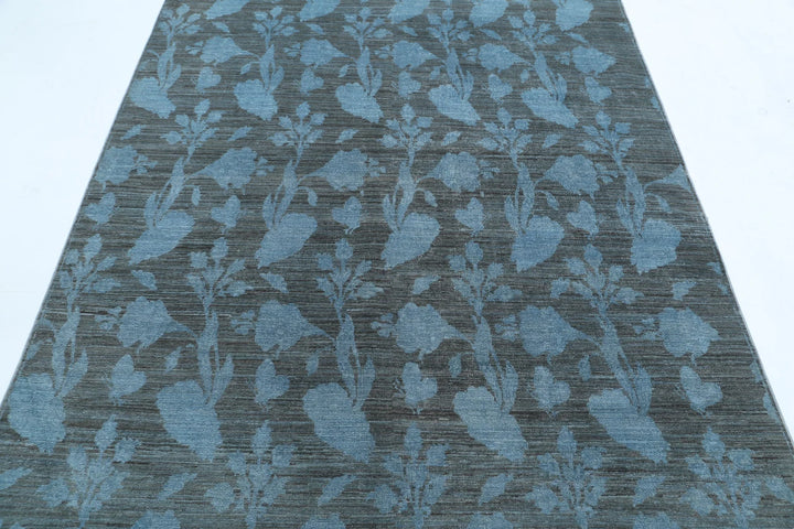Afghan Overdye Rug 5' 4" x 7' 8" Hand-Knotted | No. AT51060