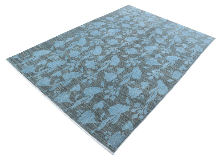 Afghan Overdye Rug 5' 4" x 7' 8" Hand-Knotted | No. AT51060