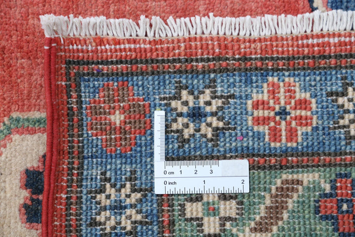 Afghan Kazak Rug 9' 2" x 12' 5" Hand-Knotted | No. AT51061