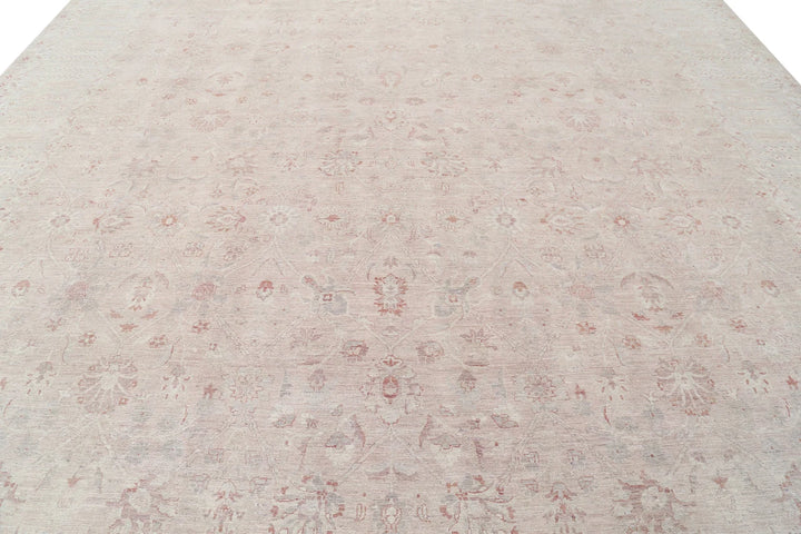 Afghan Serenity Rug 12' 6" x 16' 4" Hand-Knotted | No. AT51132