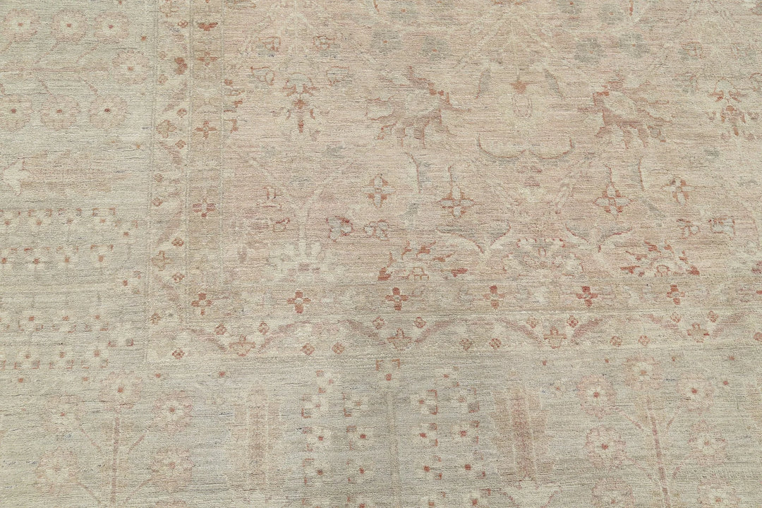 Afghan Serenity Rug 12' 6" x 16' 4" Hand-Knotted | No. AT51132