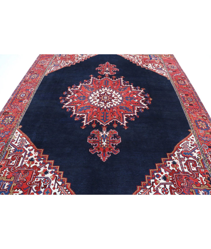 Persian Heriz Rug 8' 10" x 10' 11" Hand-Knotted | No. AT51155