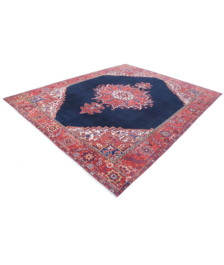 Persian Heriz Rug 8' 10" x 10' 11" Hand-Knotted | No. AT51155