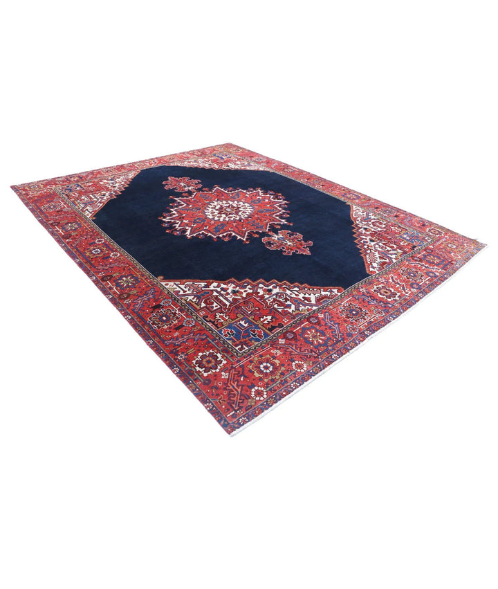 Persian Heriz Rug 8' 10" x 10' 11" Hand-Knotted | No. AT51155