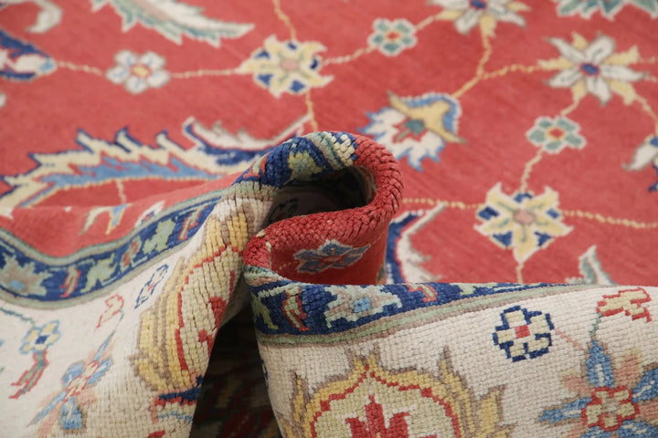 Afghan Ziegler Rug 6' 5" x 9' 8" Hand-Knotted | No. AT51201