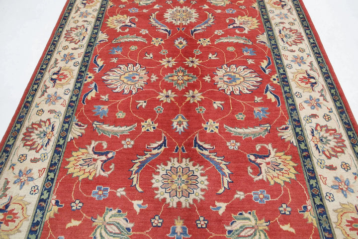 Afghan Ziegler Rug 6' 5" x 9' 8" Hand-Knotted | No. AT51201