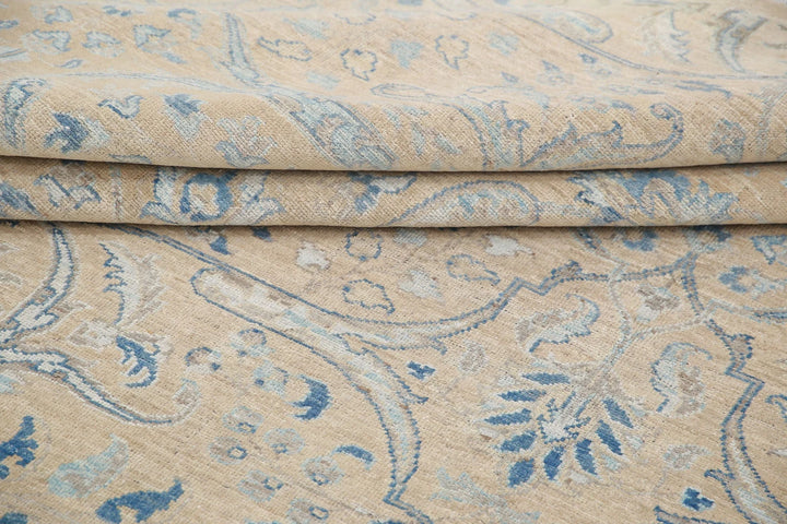 Blue Afghan Oriental Rug 8' 11" x 12' 1" Hand-Knotted | No. AT51291