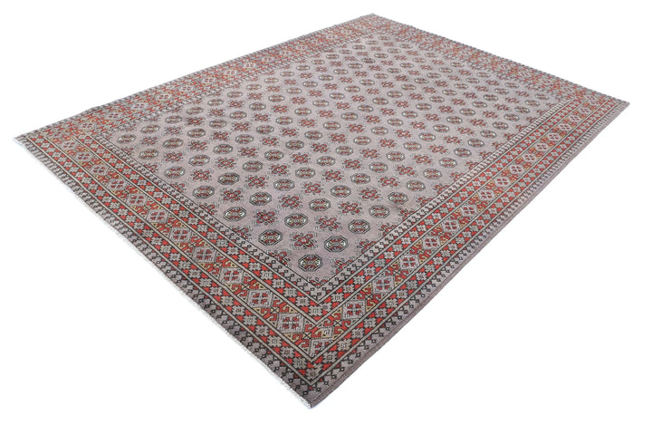 Afghan Revival Rug 6' 7" x 9' 4" Hand-Knotted | No. AT51445