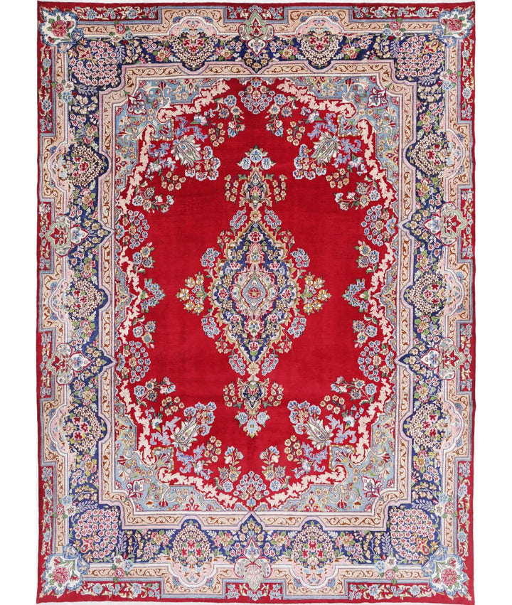 Persian Kerman Rug 9' 6" x 13' 2" Hand-Knotted | No. AT51467