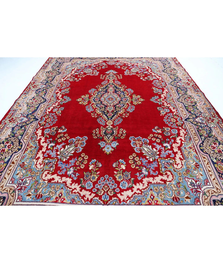 Persian Kerman Rug 9' 6" x 13' 2" Hand-Knotted | No. AT51467
