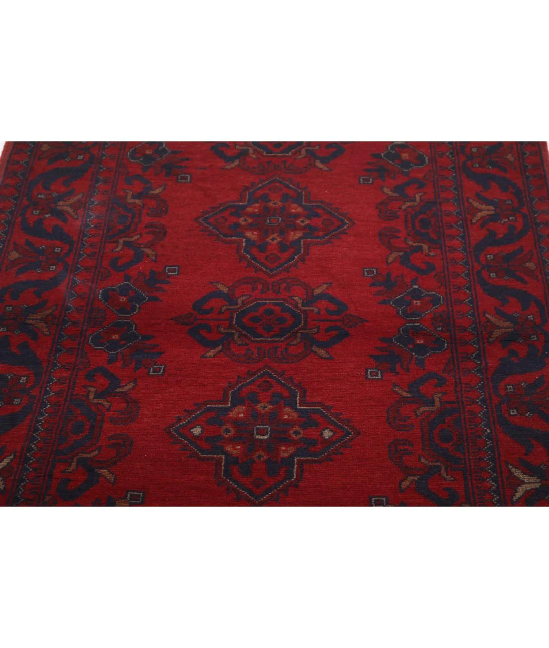 Afghan Khal Muhammadi Rug 3' 3" x 4' 6" Hand-Knotted | No. AT51496