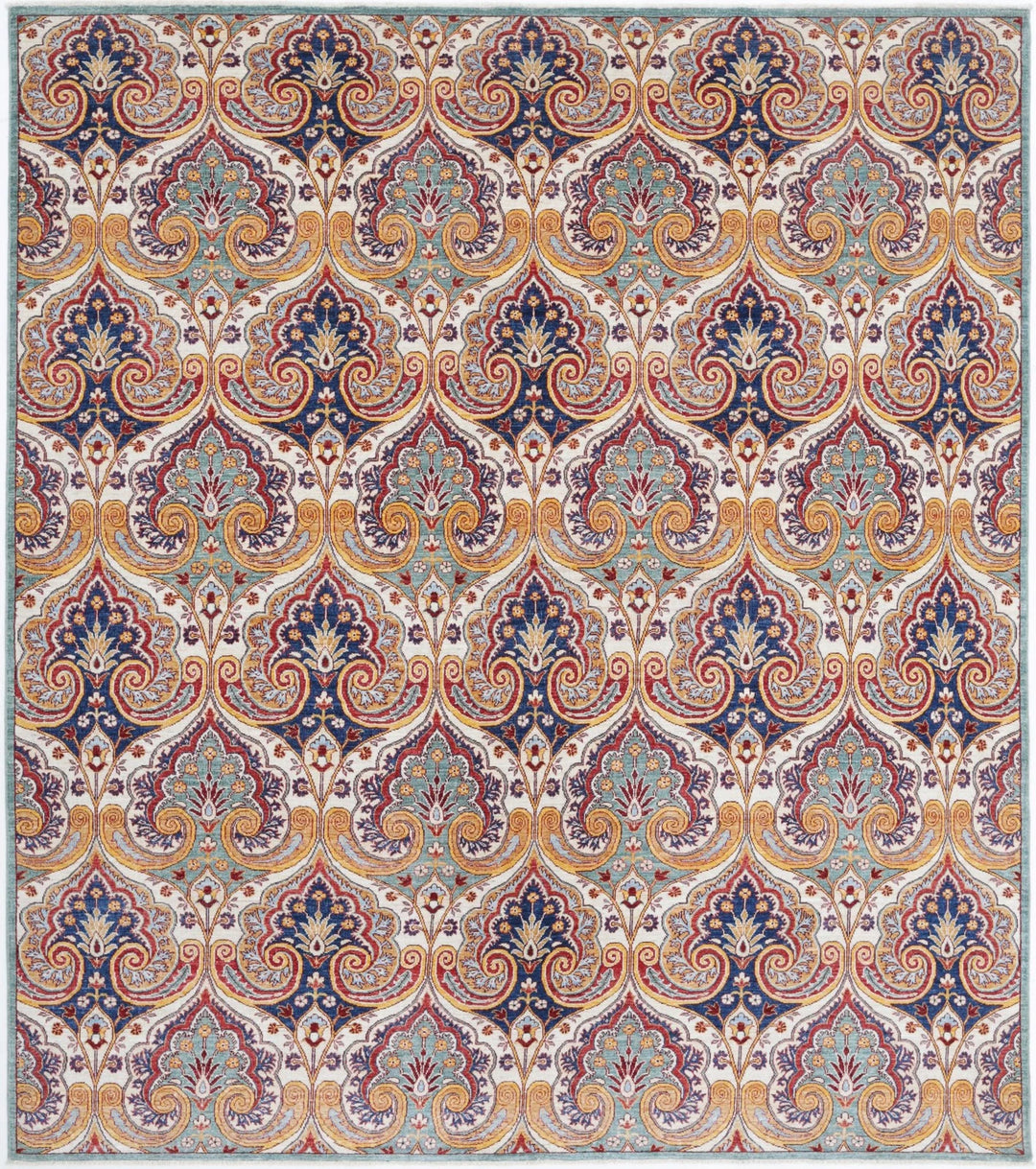 Afghan Oriental Rug 8' 7" x 9' 9" Hand-Knotted | No. AT51657