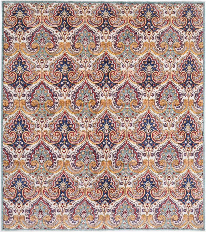 Afghan Oriental Rug 8' 7" x 9' 9" Hand-Knotted | No. AT51657