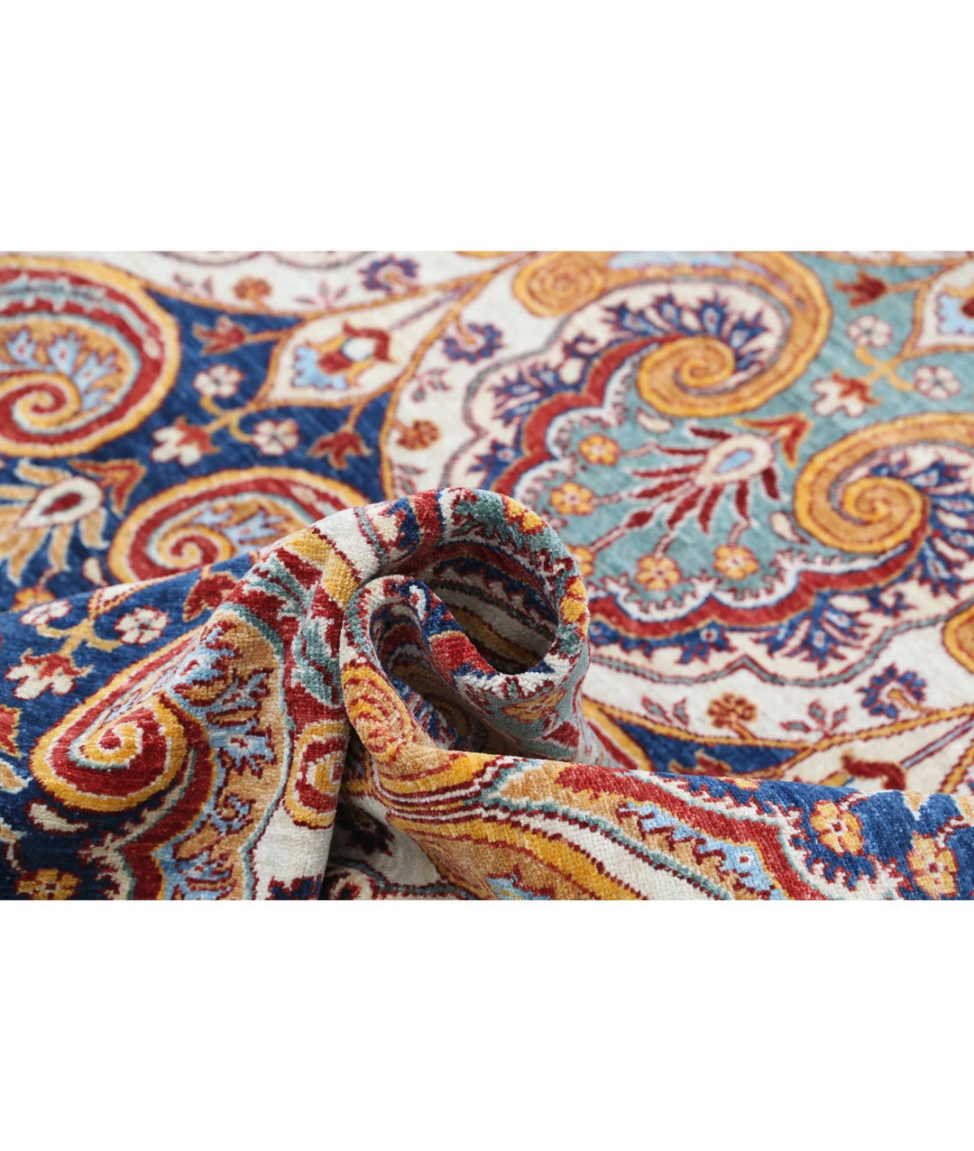 Afghan Oriental Rug 8' 7" x 9' 9" Hand-Knotted | No. AT51657