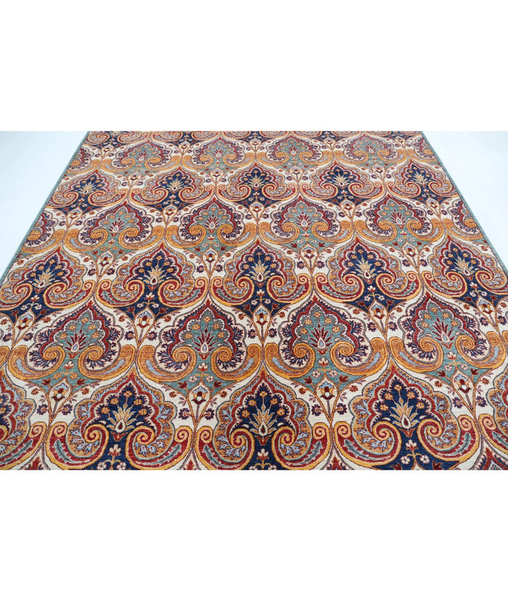 Afghan Oriental Rug 8' 7" x 9' 9" Hand-Knotted | No. AT51657