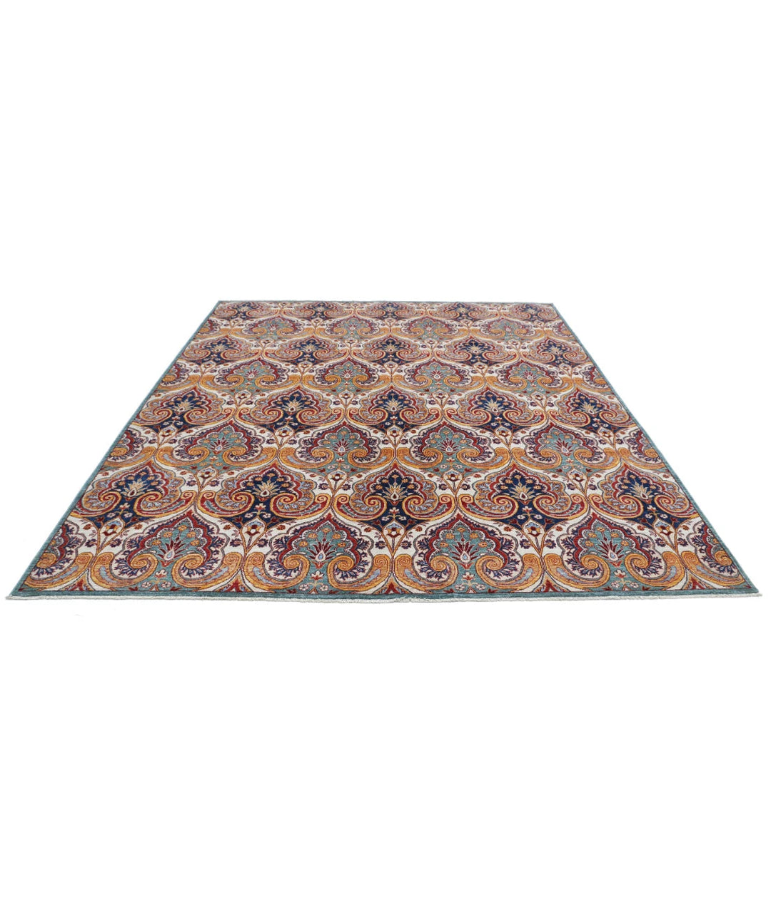 Afghan Oriental Rug 8' 7" x 9' 9" Hand-Knotted | No. AT51657
