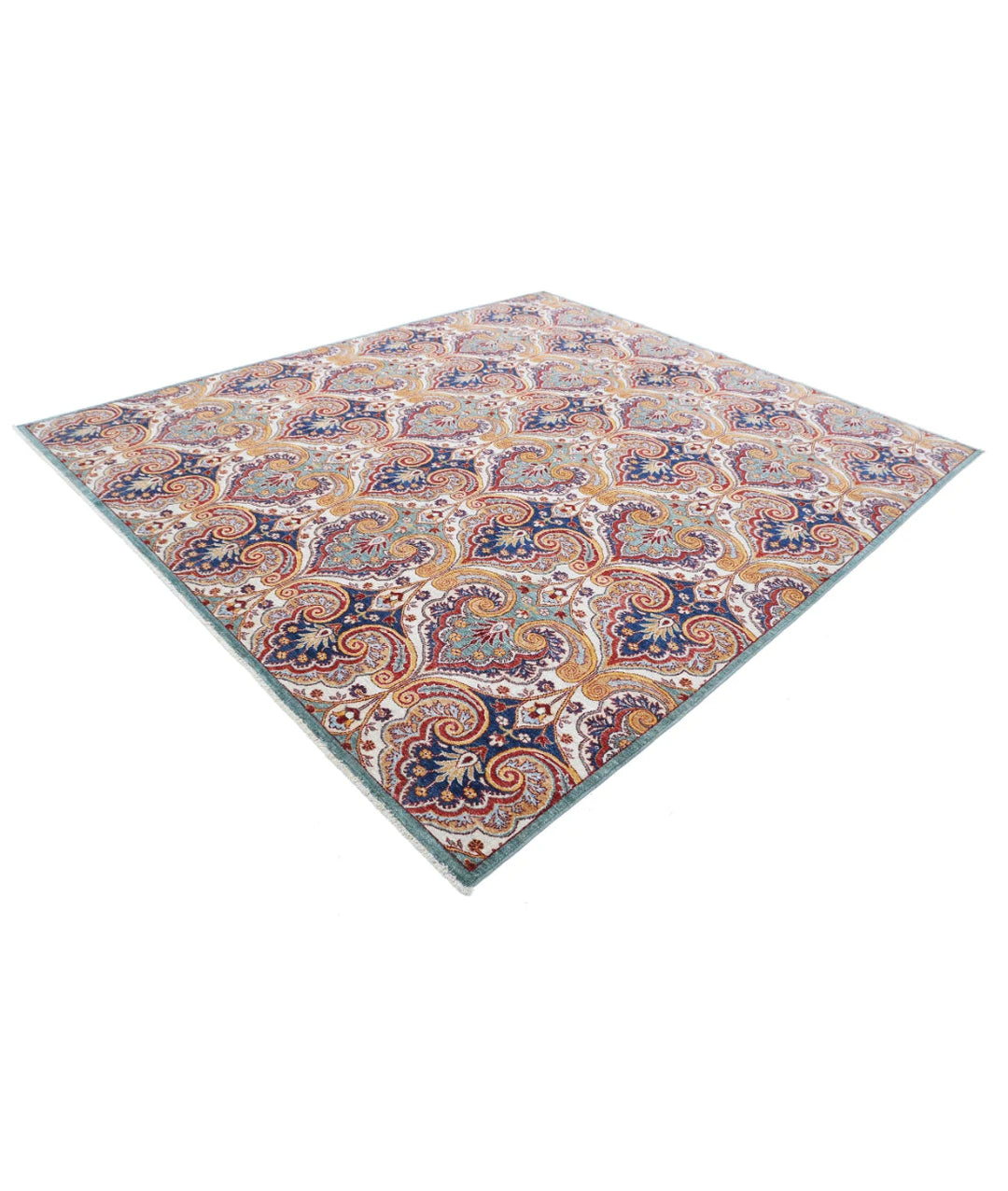 Afghan Oriental Rug 8' 7" x 9' 9" Hand-Knotted | No. AT51657
