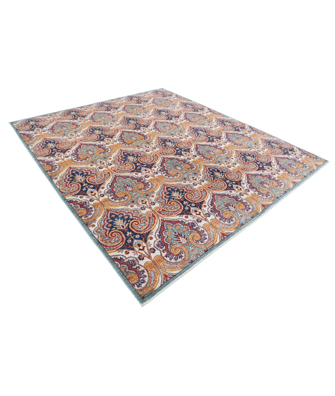 Afghan Oriental Rug 8' 7" x 9' 9" Hand-Knotted | No. AT51657