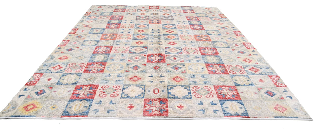 Afghan Tribal Rug 10' 7" x 13' 11" Hand-Knotted | No. AT51712