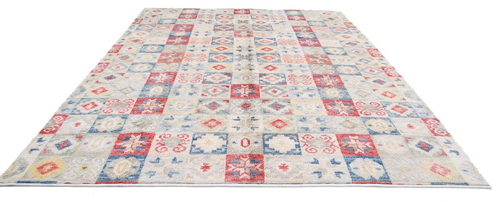 Afghan Tribal Rug 10' 7" x 13' 11" Hand-Knotted | No. AT51712