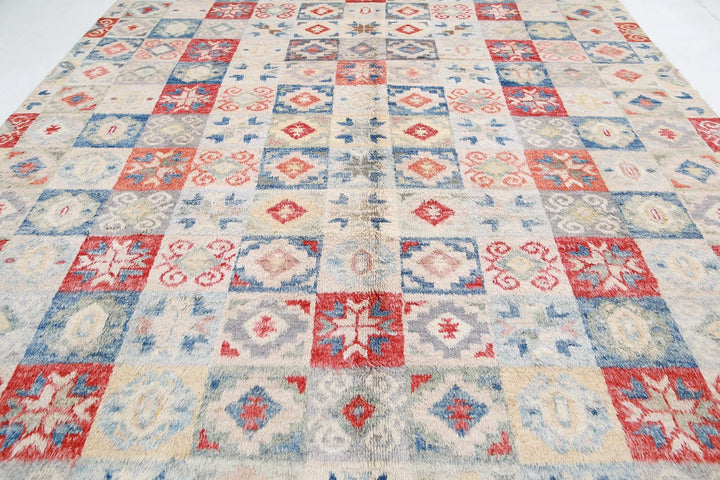 Afghan Tribal Rug 10' 7" x 13' 11" Hand-Knotted | No. AT51712