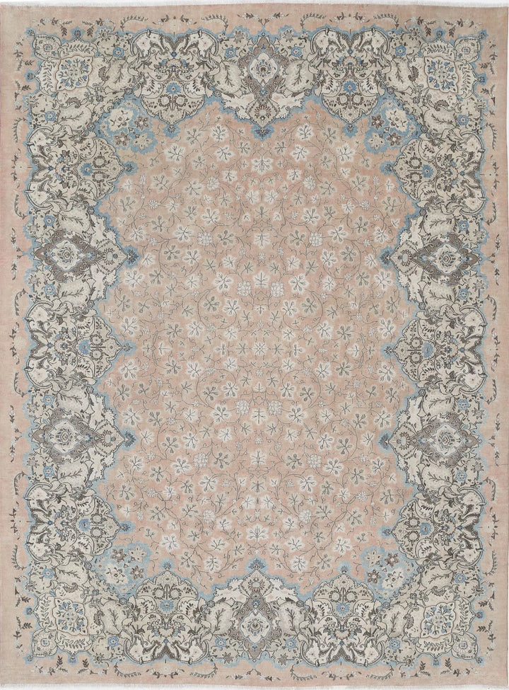 Persian Tabriz Rug 9' 9" x 12' 11" Hand-Knotted | No. AT51713