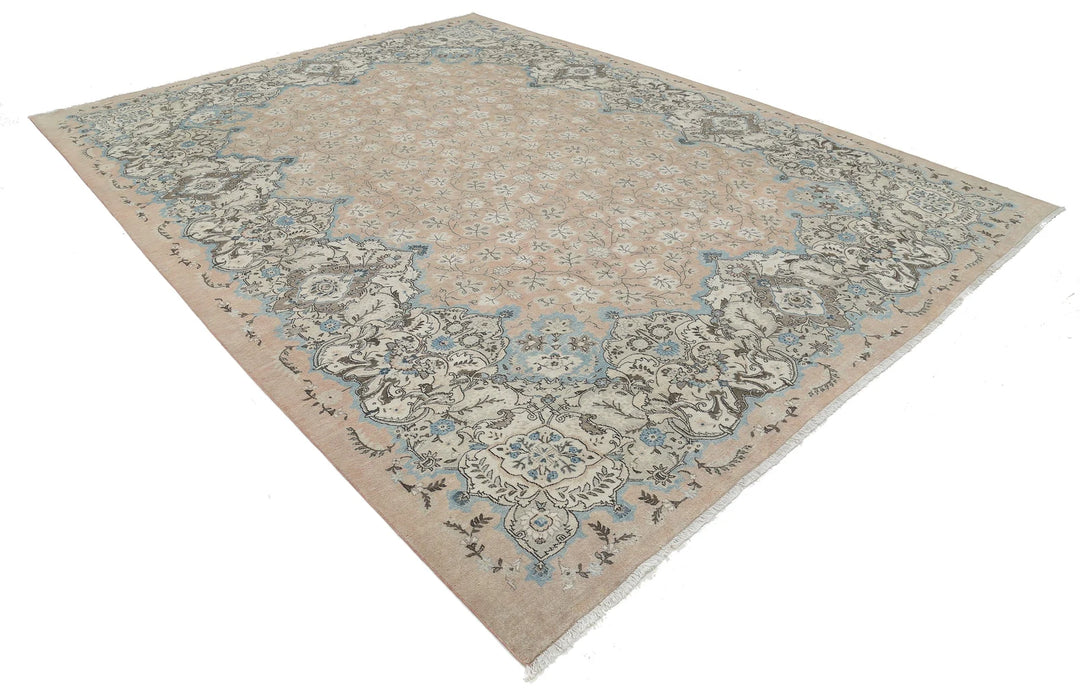 Persian Tabriz Rug 9' 9" x 12' 11" Hand-Knotted | No. AT51713