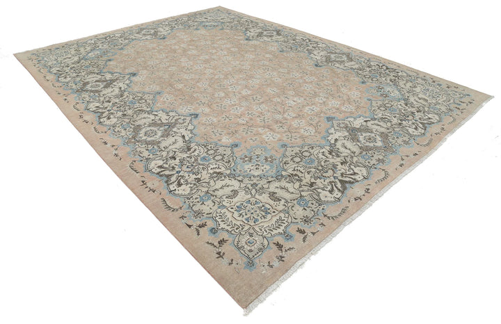Persian Tabriz Rug 9' 9" x 12' 11" Hand-Knotted | No. AT51713