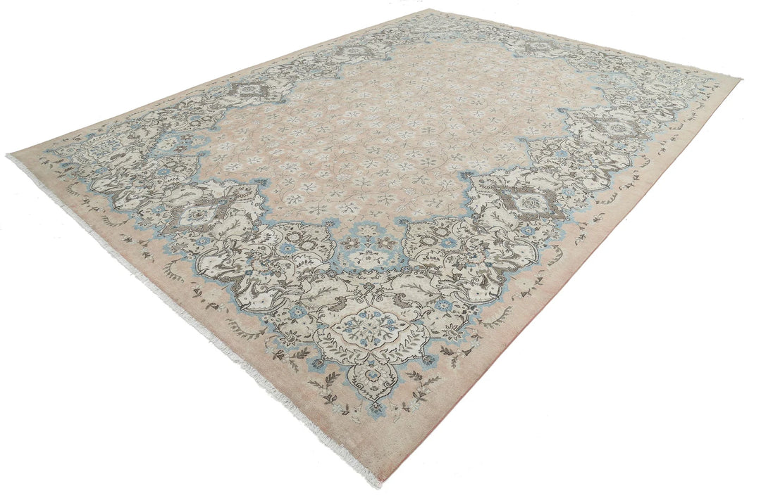 Persian Tabriz Rug 9' 9" x 12' 11" Hand-Knotted | No. AT51713