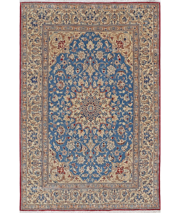 Persian Isfahan Rug 3' 5" x 5' 2" Hand-Knotted | No. AT51732