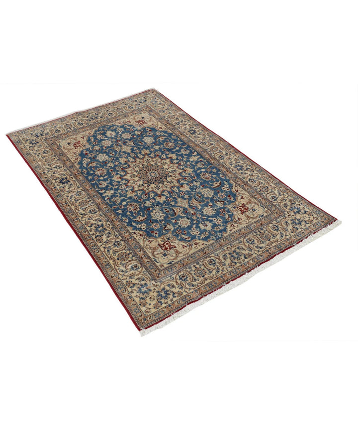 Persian Isfahan Rug 3' 5" x 5' 2" Hand-Knotted | No. AT51732