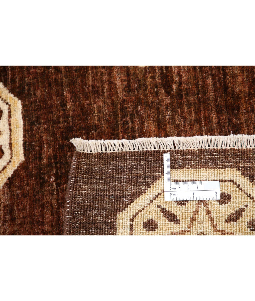 Afghan Oriental Rug 6' 6" x 7' 6" Hand-Knotted | No. AT52009