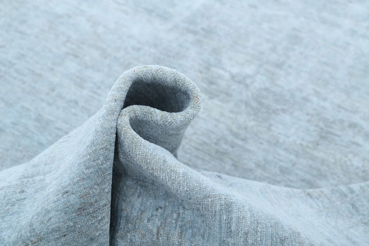 Grey Afghan Overdye Rug 6' 1" x 7' 11" Hand-Knotted | No. AT52126