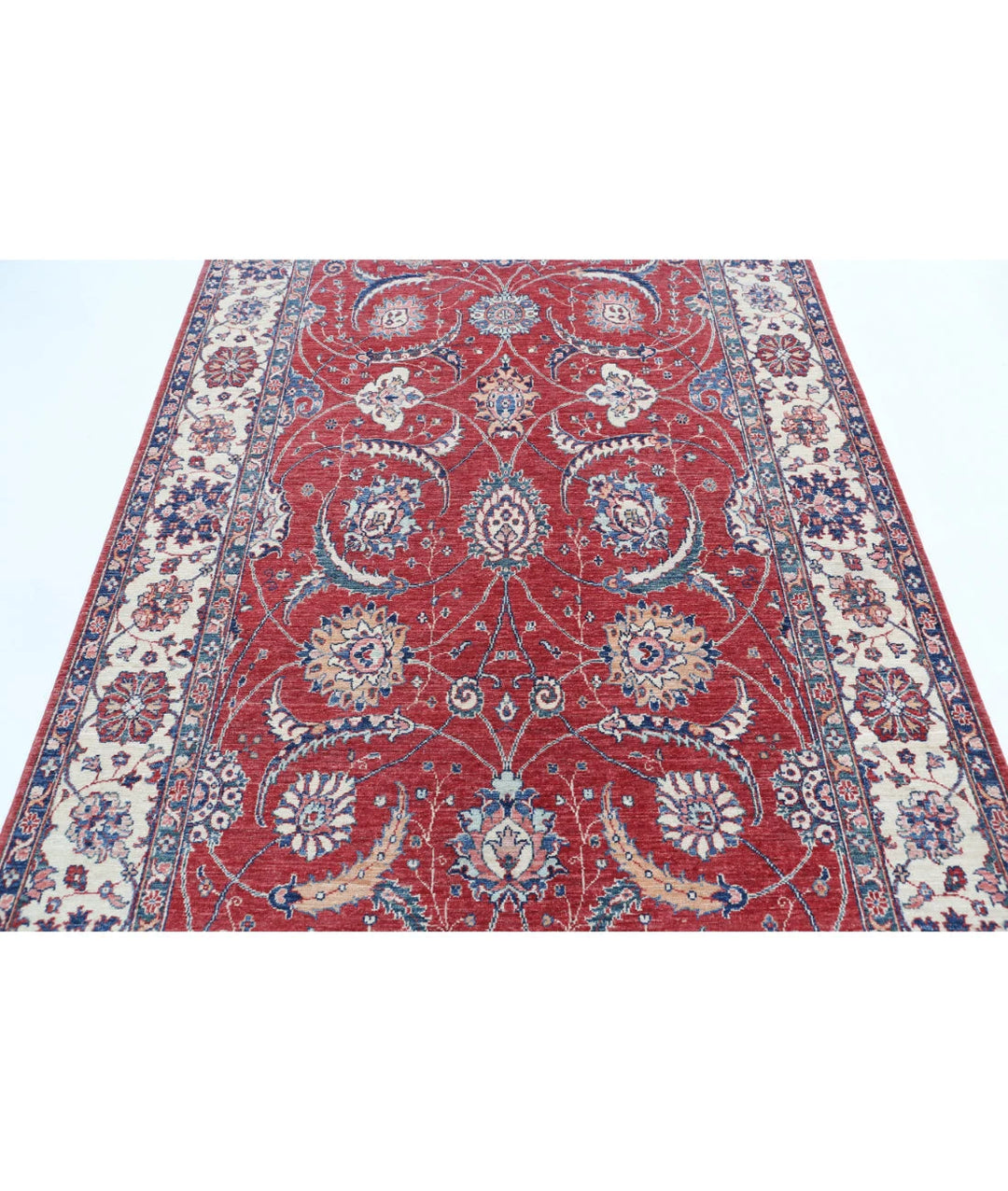 Afghan Ziegler Farhan Rug 5' 4" x 8' 0" Hand-Knotted | No. AT52127