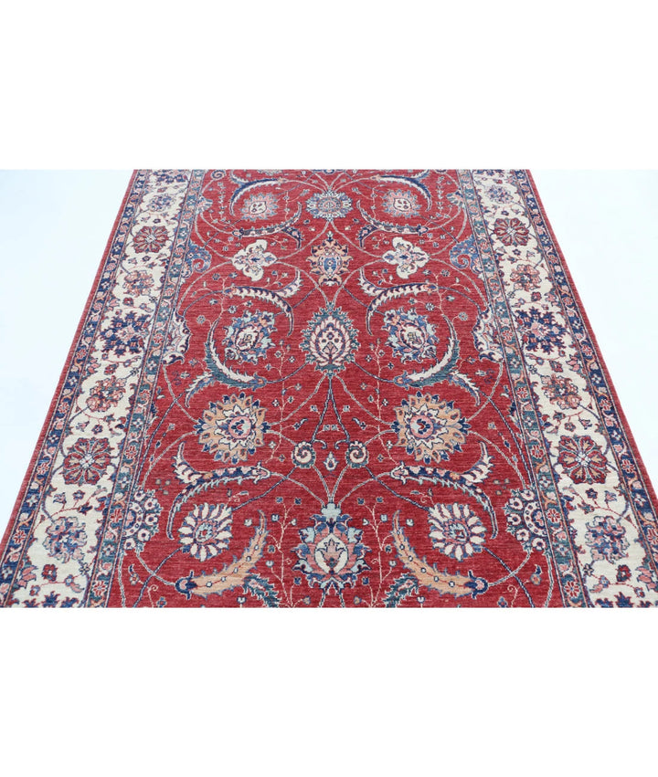 Afghan Ziegler Farhan Rug 5' 4" x 8' 0" Hand-Knotted | No. AT52127