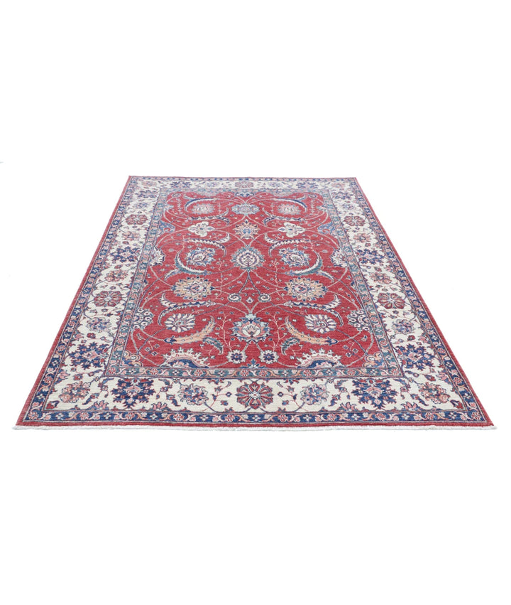 Afghan Ziegler Farhan Rug 5' 4" x 8' 0" Hand-Knotted | No. AT52127
