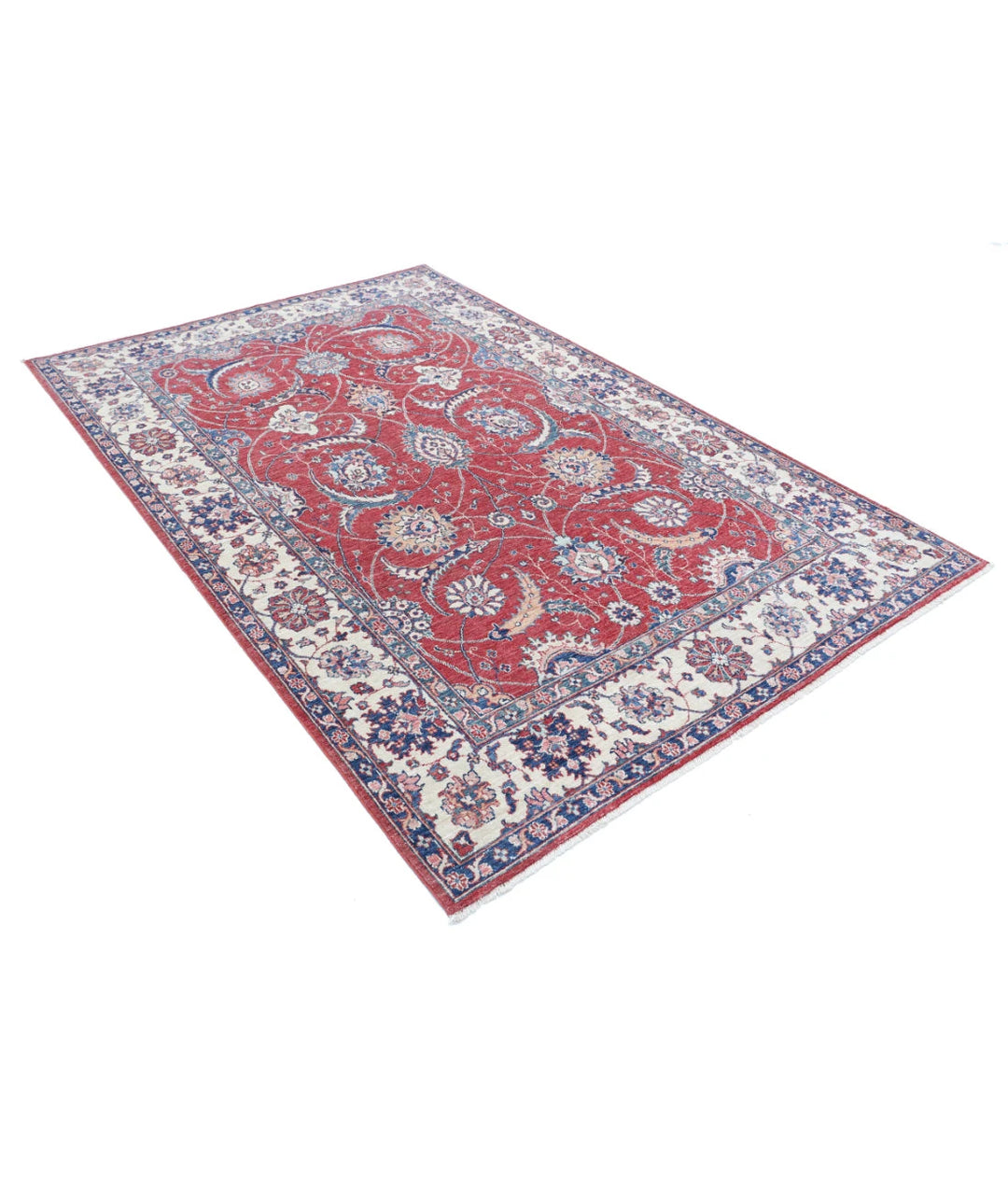 Afghan Ziegler Farhan Rug 5' 4" x 8' 0" Hand-Knotted | No. AT52127