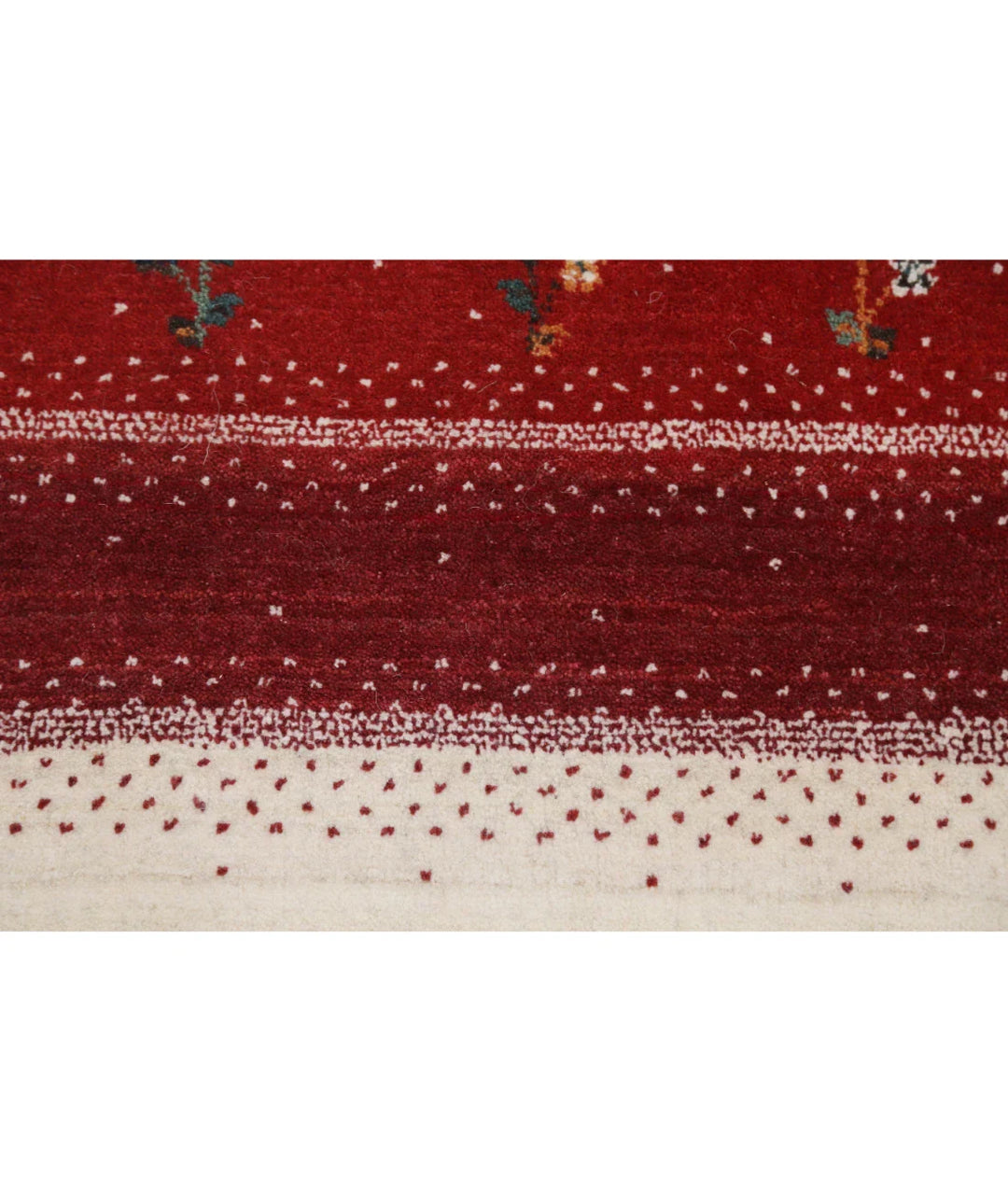 Ivory Indian Oriental Rug 4' 9" x 6' 6" Hand-Knotted | No. AT52129