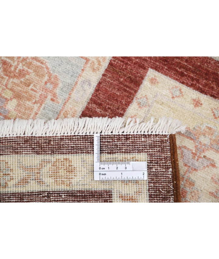 Brown Afghan Bakhtiari Rug 3' 0" x 4' 9" Hand-Knotted | No. AT52167