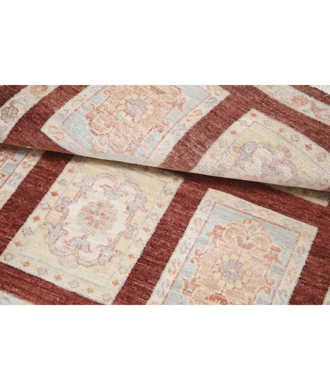 Brown Afghan Bakhtiari Rug 3' 0" x 4' 9" Hand-Knotted | No. AT52167
