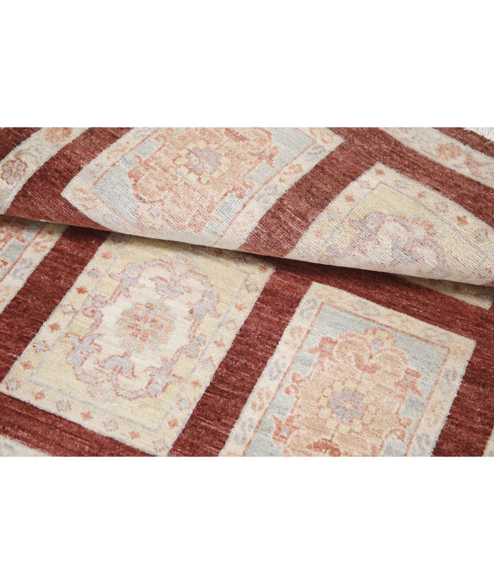 Brown Afghan Bakhtiari Rug 3' 0" x 4' 9" Hand-Knotted | No. AT52167