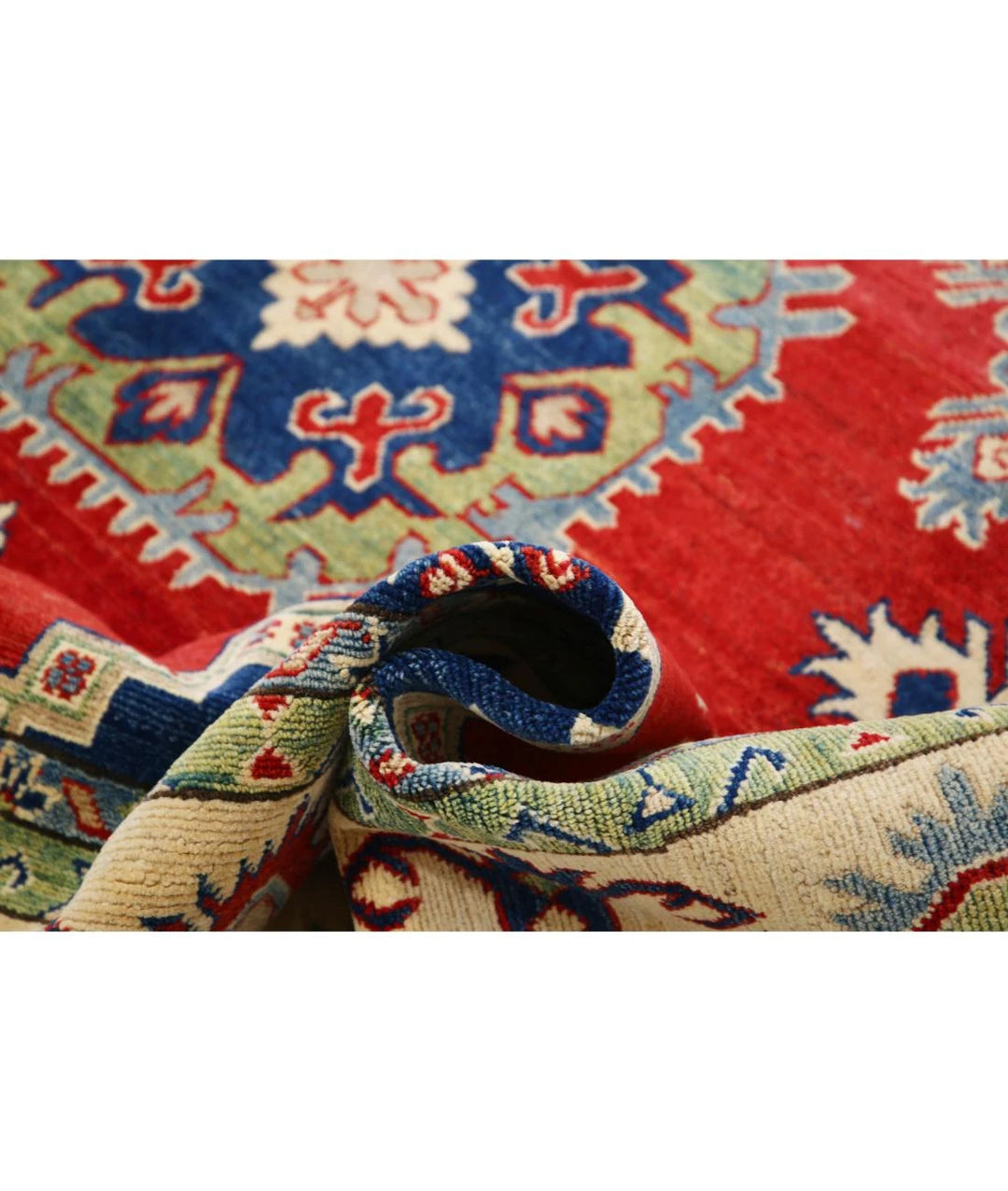 Afghan Kazak Rug 8' 6" x 12' 4" Hand-Knotted | No. AT52178