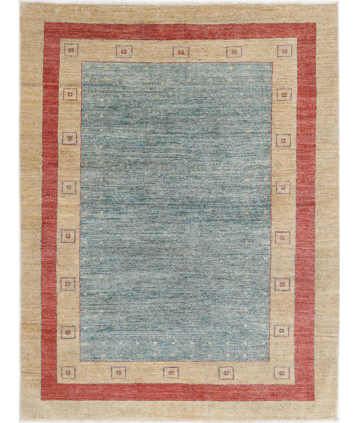 Afghan Modcar Rug 4' 10" x 6' 4" Hand-Knotted | No. AT52297