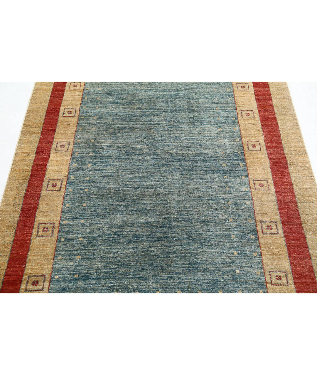 Afghan Modcar Rug 4' 10" x 6' 4" Hand-Knotted | No. AT52297