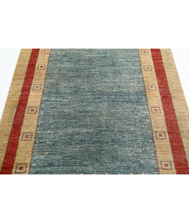 Afghan Modcar Rug 4' 10" x 6' 4" Hand-Knotted | No. AT52297