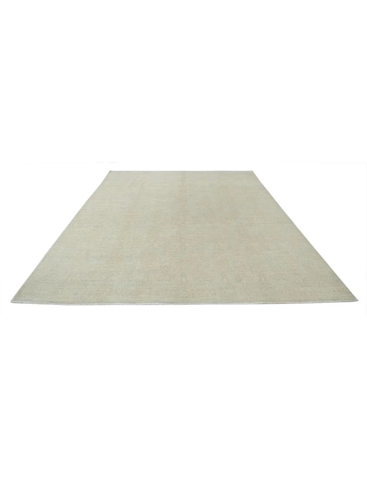 Afghan Tabriz Rug 8' 0" x 9' 6" Hand-Knotted | No. AT52329