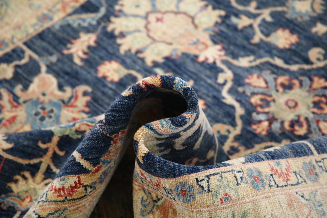 Afghan Ziegler Rug 5' 9" x 7' 6" Hand-Knotted | No. AT52384