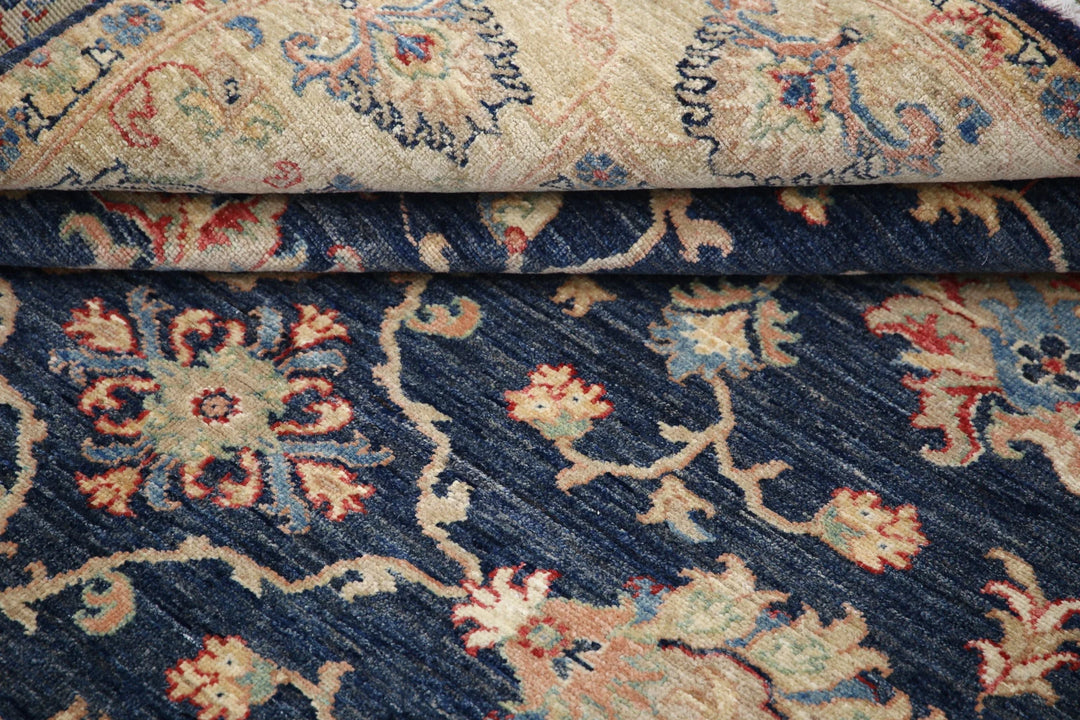 Afghan Ziegler Rug 5' 9" x 7' 6" Hand-Knotted | No. AT52384
