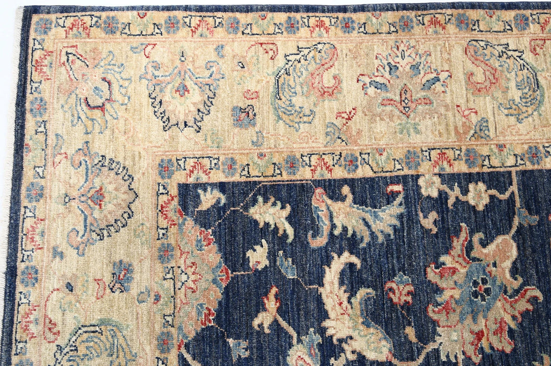 Afghan Ziegler Rug 5' 9" x 7' 6" Hand-Knotted | No. AT52384